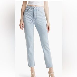 Lovers + Friends Reece High Rise Slim Straight in Palms NWT Size 30